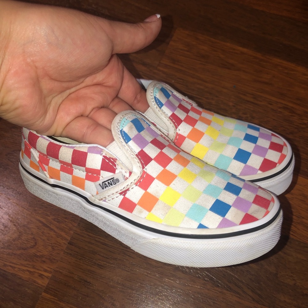 Colorful Checkered Vans - Picture 2 of 3